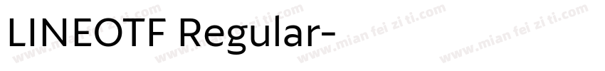 LINEOTF Regular字体转换